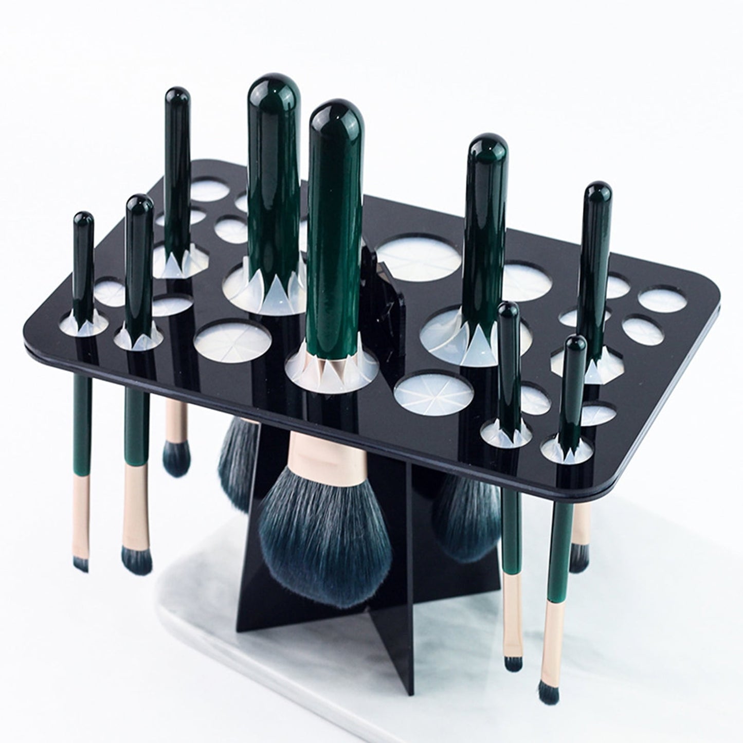 Support de séchage-rangement pinceaux de maquillage