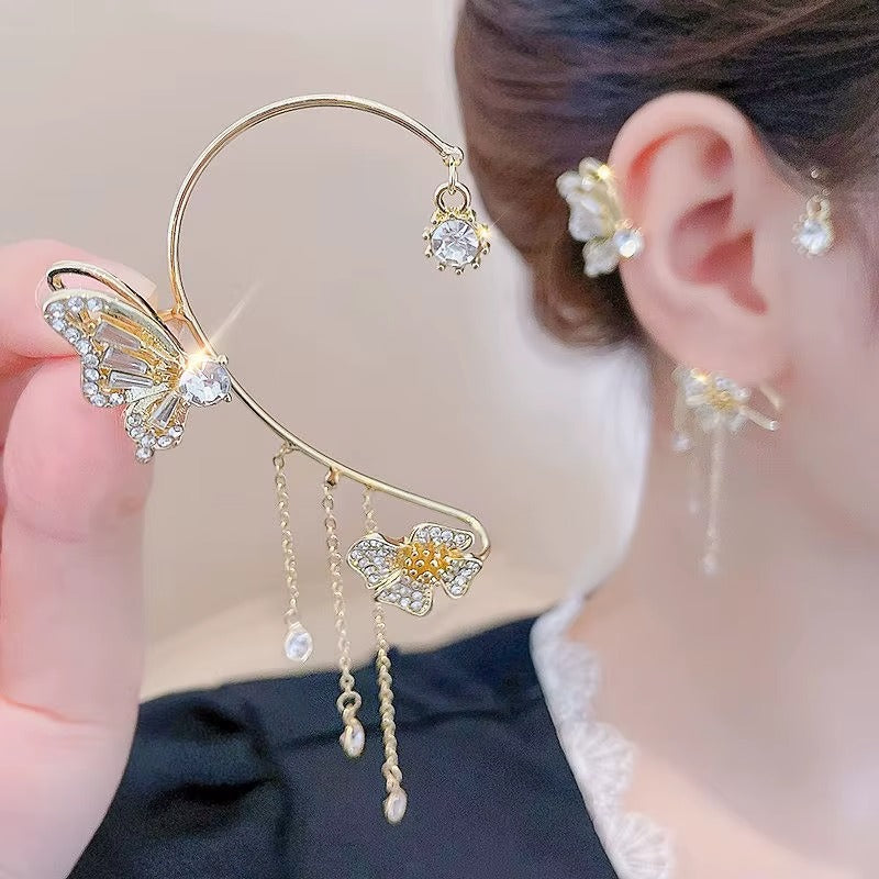 Boucles d'oreilles papillon sans percing