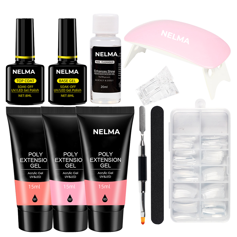 Ongles en Polygel - Kit Complet 11 PCS