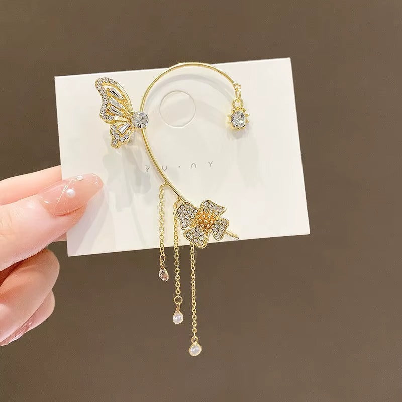 Boucles d'oreilles papillon sans percing