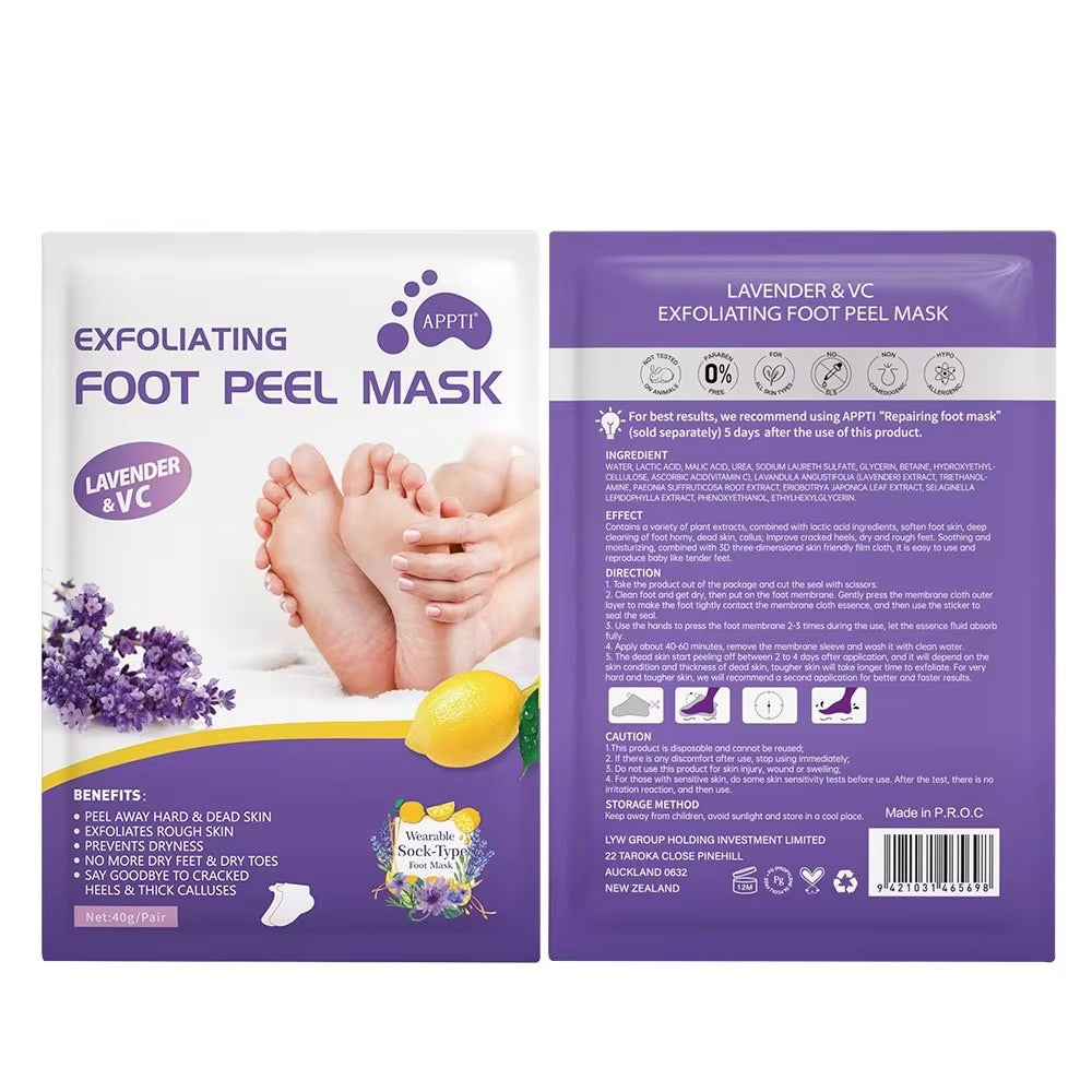 Masque exfoliant pieds + 4 Coussinets OFFERT