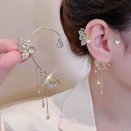 Boucles d'oreilles papillon sans percing