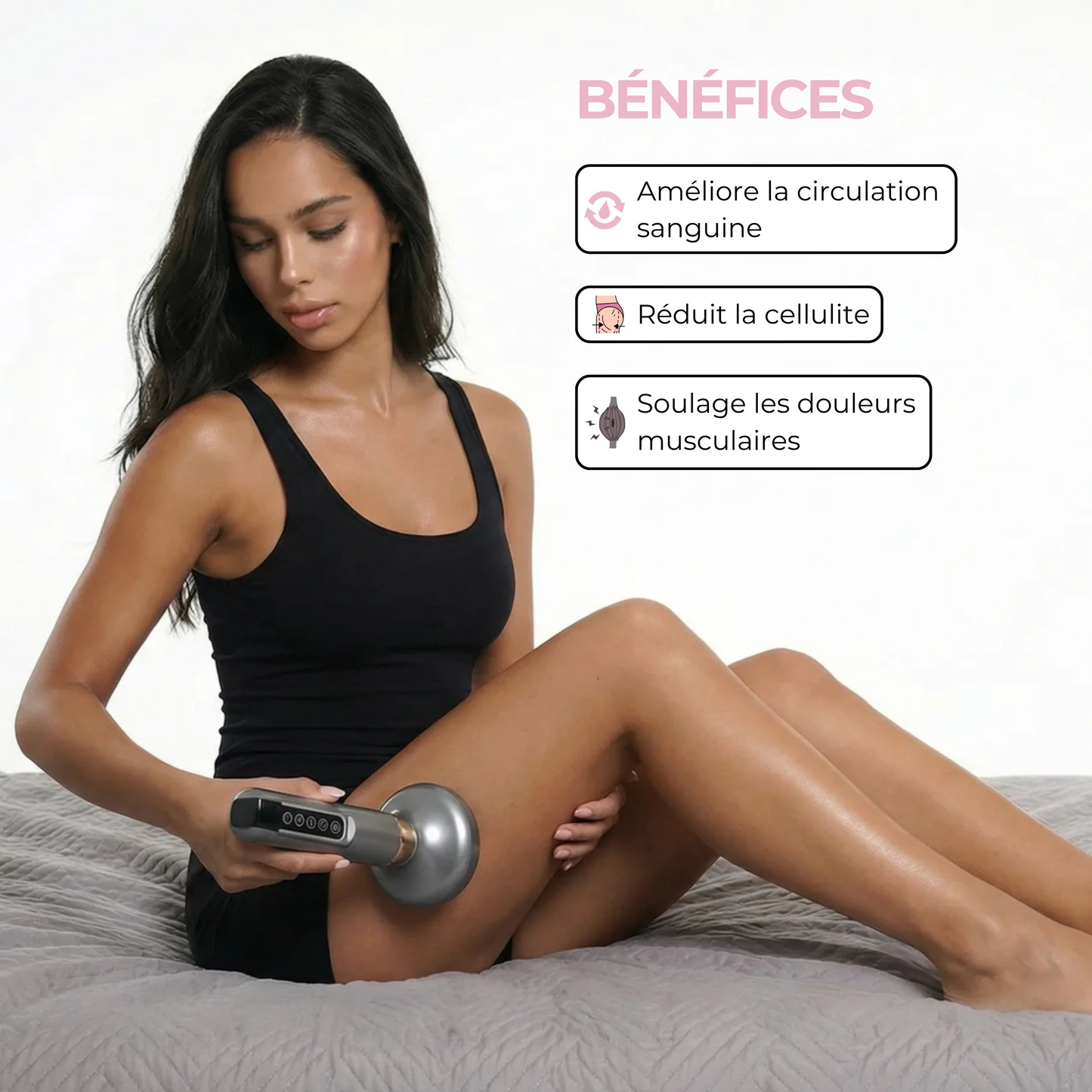 Masseur Anti Cellulite 12 Niveaux + Huile Offerte