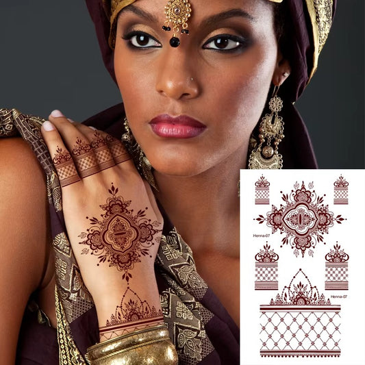 Tatouage Temporaire au Henné Imperméable
