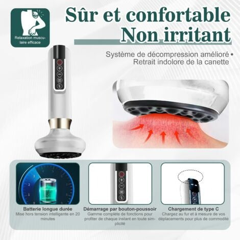 Masseur Anti Cellulite 12 Niveaux + Huile Offerte