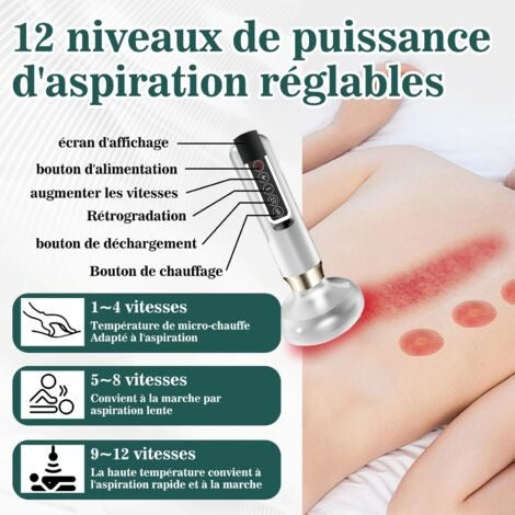 Masseur Anti Cellulite 12 Niveaux + Huile Offerte