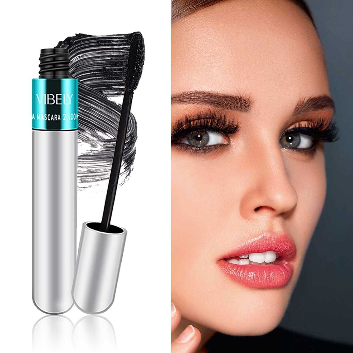 Mascara Vibely 4D 2 en 1 Nelma\u2122 \u2013 NELMA